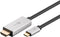 Goobay 60175 - USB-C naar HDMI Kabel - 8K 30Hz 4K 120Hz - Zilver Zwart