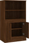 vidaXL - Hoge - kast - 60x35,5x103,5 - cm - bewerkt - hout - bruin - eikenkleur