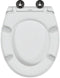 vidaXL - Snelle - Ontgrendelbare - Toiletzitting - met - Zachte - Sluiting - Duroplast - Wit