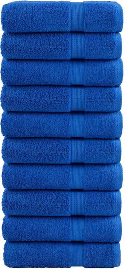 vidaXL - Badhanddoeken - SOLUND - 10 - st - 600 - g/m² - 70x140 - cm - blauw