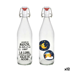 Glazen fles La Mediterránea Glas 1 L (12 Stuks)