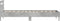 vidaXL - Bedframe - met - hoofdbord - en - LED-verlichting - betongrijs - 75x190 - cm