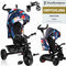 Lionelo Haari - Driewieler 2in1 - Draaibare Zitting - Rubberen Wielen - Groeit Mee - Blauw