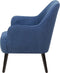 LOKEN - Fauteuil - Blauw - Polyester