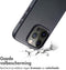 Accezz MagSafe Leather Backcover iPhone 15 Pro - Echt leer - Zwart