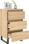 vidaXL - Nachtkastjes - 2 - st - 40x35x69 - cm - bewerkt - hout - sonoma - eikenkleurig
