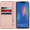 Accezz Hoesje Geschikt voor Huawei P Smart (2019) Hoesje Met Pasjeshouder - Accezz Wallet Softcase Bookcase - Roze