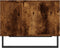 vidaXL - Salontafel - 60x50x40 - cm - bewerkt - hout - gerookt - eikenkleurig