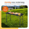 Goliving Inklapbare Tafel - Klaptafel - Weerbestendig - 122 x 60 x 74 cm - Zwart