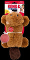 Kong Cozie Pocketz - Bever Knuffel voor Honden - Verwijderbare Piepjes - 24 cm