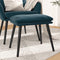 vidaXL - Voetenbank - 45x29,5x35 - cm - fluweel - blauw