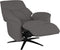 LABEL51 Oslo Fauteuil - Grijs - Stof - One Size - -