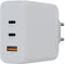 Xtorm 100W GaN² Ultra Adapter - Oplader - Dubbele poort USB-C en USB-A - Wit