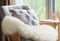 Hom&Com Schapenvacht - Dierenvel - Zacht & Warm - Crème - 90x60 cm