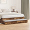 vidaXL - Lade - voor - Bed - in - Gerookt - Eiken - 160x36,5x16,5 - cm - Van - Engineered - Hout
