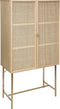 Atmosphera Rayo Hoge Kast uit riet - L80xD42xH165cm