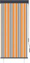 vidaXL - Rolgordijn - voor - buiten - 80x250 - cm - geel - en - blauw