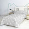 Sprei HappyFriday Basic Kids Grijs 200 x 260 cm Wolken