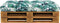 vidaXL - Palletkussen - 120x80x12 - cm - stof - groen