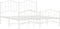 vidaXL - Bedframe - met - hoofd- - en - voeteneinde metaal - wit - 160x200 - cm