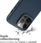 Accezz iPhone 14 Pro - MagSafe Leather Backcover - Echt leer - Donkerblauw