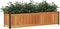 vidaXL - Plantenbak - 110x30x27,5 - cm - massief - acaciahout - en - staal