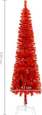 vidaXL - Kerstboom - smal - 150 - cm - rood