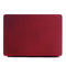 Lunso Geschikt voor MacBook Air 13 inch (2010-2017) cover hoes - case - Sand bordeaux rood