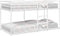 vidaXL - Stapelbed - zonder - matras - 100x200 - cm - staal - wit
