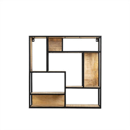 wandrek mangohout Metaal Vierkant 100x100 cm
