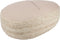 J-Line poef steen tweekleurig weefsel - wol - beige