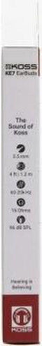 Koss KE7 - Oordopjes - 3.5 mm aansluiting - Zwart + Wit (2 stuks)