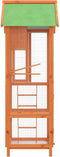 vidaXL Volière 60x58,5x160 cm massief grenenhout bruin