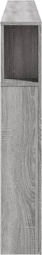 Hoofdeinde met LED 220x18,5x103,5 cm bewerkt hout grijs sonoma