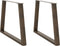 vidaXL - Eettafelpoten - 2 - st - V-vormig - 90x(72-73,3) - cm - staal - naturel