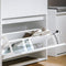 SoBuy FSR165-W - Schoenenkast - 2 Flapdeuren en Lade - Wit