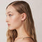 LeLu Oorringen - Cuff Oorhangers - Goldplated - Zirkonia Kristallen - Goudkleurig - 12mm