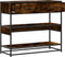 vidaXL - Wandtafel - 90x35x80 - cm - bewerkt - hout - gerookt - eikenkleurig