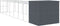 vidaXL - Hondenhok - met - ren - 214x865x181 - cm - gegalvaniseerd - staal - antraciet