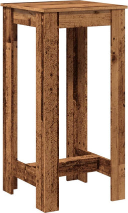 vidaXL - Bartafel - 51x50x103,5 - cm - bewerkt - hout - oud - houtkleurig