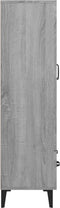 vidaXL - Hoge - kast - 70x31x115 - cm - bewerkt - hout - bruin - eikenkleur