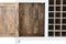 Flessenrek DKD Home Decor Natuurlijk Wit Mangohout (111 x 30 x 102 cm)