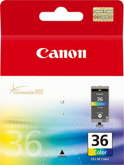 Canon CLI-36 - Inktcartridge - Geschikt voor PIXMA mini260 - Cyaan Magenta Geel