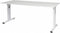 Verstelbaar Bureau - 180x80 grijs - wit frame