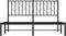 vidaXL - Bedframe - met - hoofdbord - metaal - zwart - 140x190 - cm