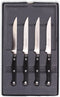 Mundial 4-Delige Steakmessenset - 10 cm - RVS met POM Heft - Scherpe Kartels