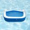 Creative Kids Vijfhoekig Familiezwembad - Opblaasbaar - 2 Loungestoelen - 213 x 206 x 60 cm - Bekerhouders - Blauw