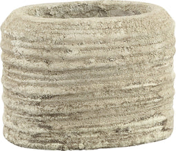 PTMD Valence Bloempot - 20 x 12 x 15 cm - Keramiek - Zand