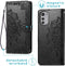 iMoshion Hoesje Geschikt voor Motorola Moto E32s / Moto E32 Hoesje Met Pasjeshouder - iMoshion Mandala Bookcase - Zwart