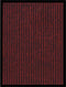 vidaXL - Deurmat - 40x60 - cm - gestreept - rood